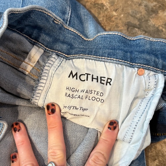 Mother high waisted Rascall Flood  Blue Women's Jeans - Picture 5 of 7